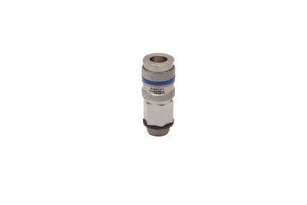 RS PRO Brass, Steel Female Pneumatic Quick Connect Coupling, M18 Male Threaded [0]; 325-473