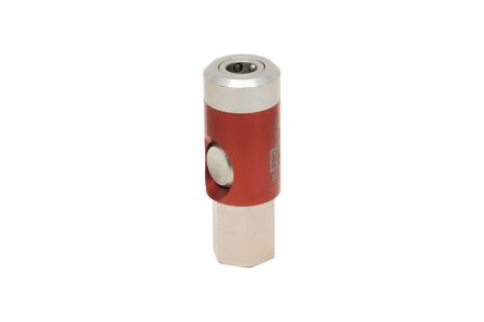 RS PRO Aluminium, Brass, Steel Female Pneumatic Quick Connect Coupling, 1/4 in BSP Female Threaded [0]; 325-509