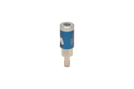 RS PRO Aluminium, Brass, Steel Female Pneumatic Quick Connect Coupling, 6mm Hose Barb [0]; 325-591