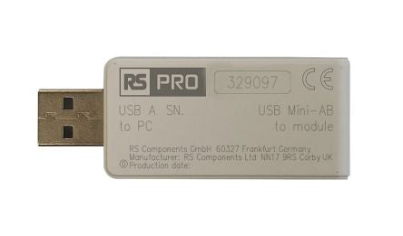 RS PRO Straight- Single Port Type USB-A, USB Mini Programmable USB Serial Line [0]; 329-097