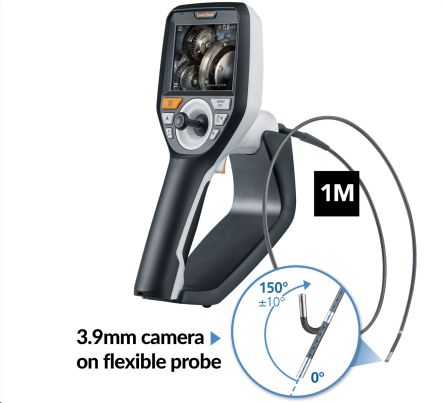 Laserliner 092.277A 3.9mm probe Inspection Camera, 1m Probe Length, LED Illumination [092.277A]; 330-901