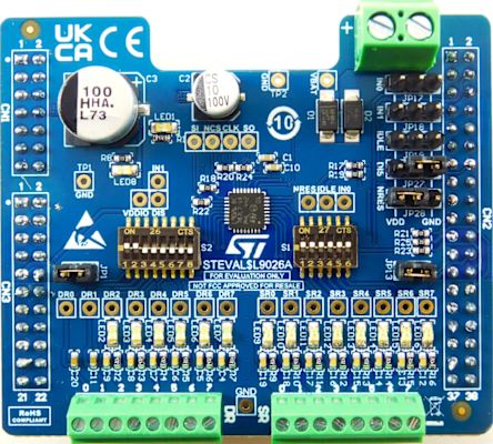 STMicroelectronics L9026 Multichannel Driver Evaluation Board SPI Evaluation Board STEVAL-L9026 [STEVAL-L9026]; 348-833