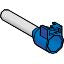 Schneider Electric, Linergy DZ5 Insulated Cable End, 20mm Pin Length, 11mm Pin Diameter, Blue [DZ5CA502D]; 438-826