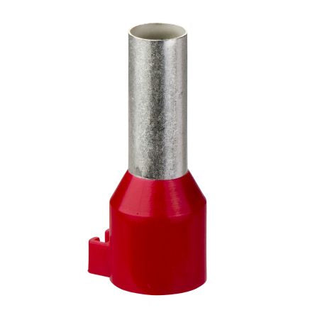 Schneider Electric, Linergy DZ5 Insulated Cable End, 18mm Pin Length, 4.9mm Pin Diameter, Red [DZ5CA103D]; 438-917