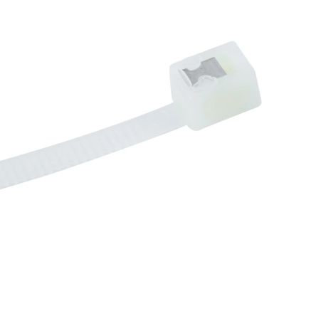 nVent CADDY Cable Tie, Cable Tray Cable Tie, 200mm x 4.3 mm, Natural Nylon, Pk-100 [601019]; 459-794