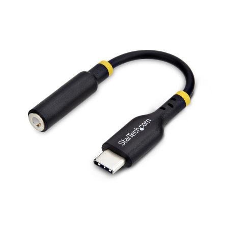 StarTech.com USB 2.0, Male USB C to Female 3.5 mm Jack, 480Mbps, 127mm [USBCAUDIO2]; 473-457