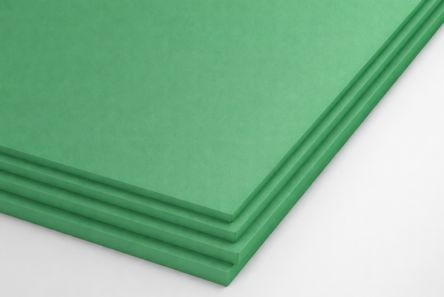 RS PRO Milled Green Plastic Sheet, 500mm x 300mm x 12mm [0]; 557-731