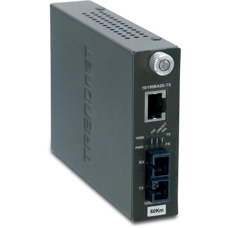 Trendnet Media Converter, Single Mode, Full Duplex 60km [TFC-110S60I]; 561-770