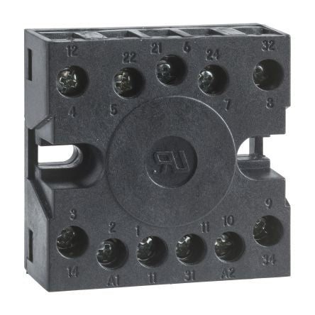 Schneider Electric Harmony Time Series Chassis Mount Relay Socket, 2-Contact, DPDT [RE48ASOC11AR]; 589-820