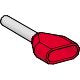 Schneider Electric, Linergy AZ5 Insulated Cable End, 8mm Pin Length, 2.25mm Pin Diameter, Red [AZ5DE010D]; 599-666