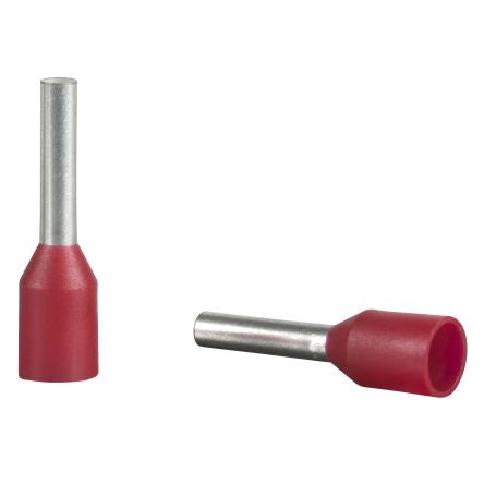 Schneider Electric, Linergy DZ5 Insulated Cable End, 16mm Pin Length, 8.7mm Pin Diameter, Red [DZ5CE352D]; 599-682