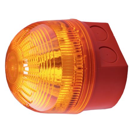 Klaxon PSB Series Amber Synchronised Flash Beacon, 10 → 60 V, Base Mount, LED Bulb, IP65 [PSB-0227]; 642-946