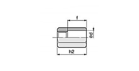SMC Nut RBC14S, For Use With Shock Absorber [RBC14S]; 645-858