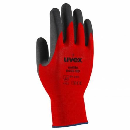 uvex unilite 6605 RD Red Polyamide General Purpose Work Gloves, Size 11, NBR Coating [6096711]; 127-8539