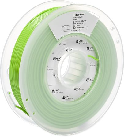 Ultimaker 2.85mm Green CPE 3D Printer Filament, 750g [1638]; 134-8177
