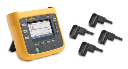 Fluke 1736/EUS Three Phase Power Energy Monitor, Bluetooth, USB, Wi-Fi, 4 Input Channel(s) [FLUKE-1736/EUS-GOLD]; 136-5784
