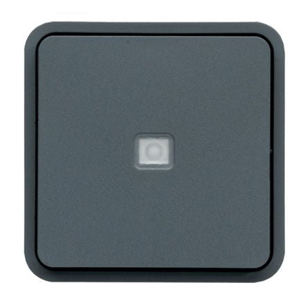 Hager Grey Rocker Light Switch, 1 Gang, WNA [WNA002]; 144-4558