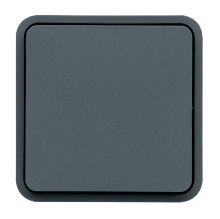 Hager Grey Push Button Light Switch, 1 Gang, WNA [WNA020]; 144-4559