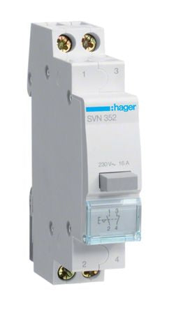Hager Push Button Circuit Trip for use with Modular Devices [SVN352]; 144-4655