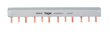 Hager 3 Phase Busbar [KB363A]; 144-4831