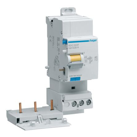 Hager RCD, 40A, 3 Pole, 30mA [BDC340F]; 144-4846
