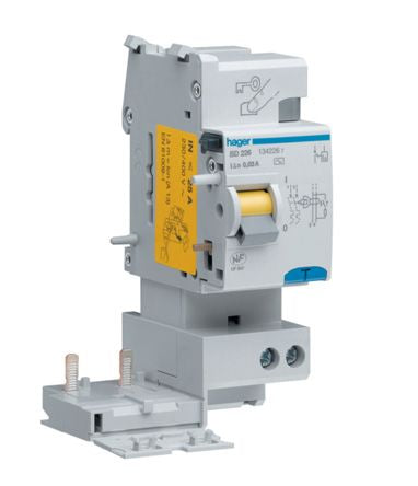 Hager BF RCD, 40A, 2 Pole, 300mA, Type AC [BF241]; 144-4864