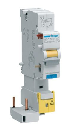 Hager RCD, 40A, 2 Pole, 300mA [BFC240F]; 144-4868