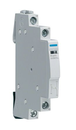 Hager Auxiliary Contact, 2 Contact, 1NC + 1NO, DIN Rail Mount ESC [ESC080]; 144-4899