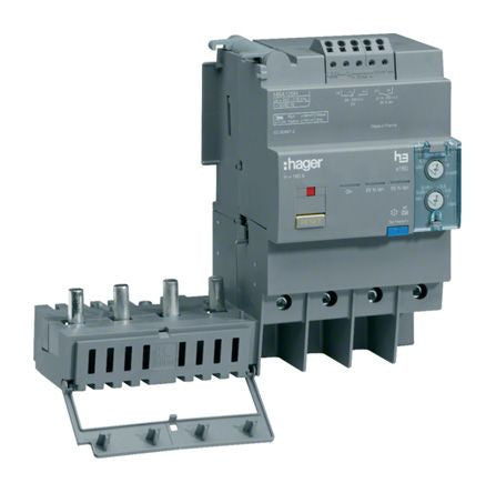 Hager Electronic Earth Leakage Circuit Trip for use with MCCBs [HBA126H]; 144-4929