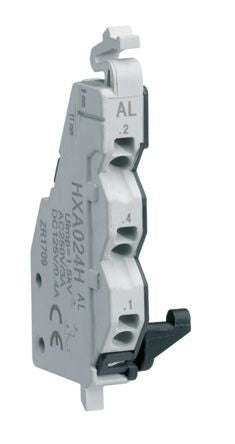 Hager Auxiliary Contact, 2 Contact, 1NC + 1NO, Plug In HXA [HXA026H]; 144-4942