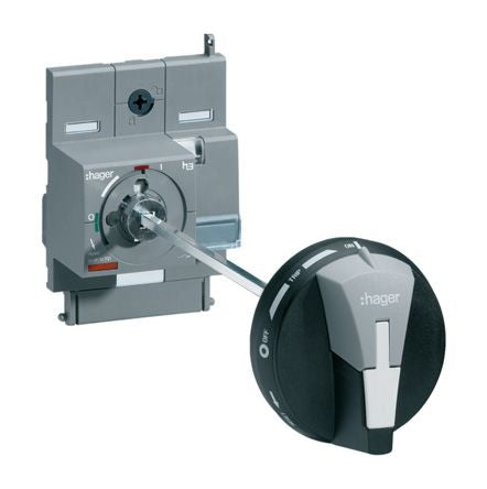 Hager Rotary Handle, Panel Mount HXA [HXA031H]; 144-4944