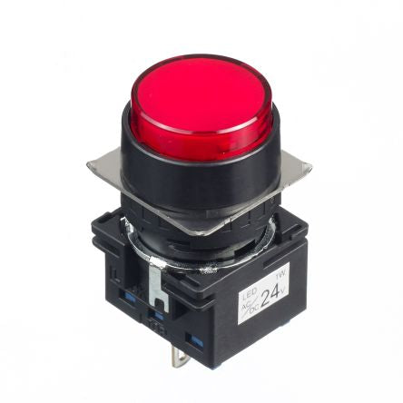 Idec Red Round Push Button Switch [LB1P-1T04R]; 170-3619