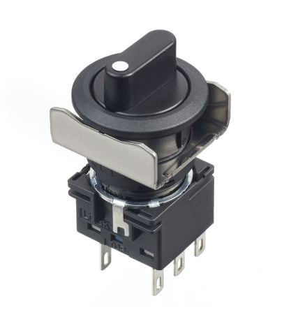 Idec Black Round Push Button Switch [LB6S-33T6]; 170-3743