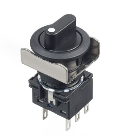 Idec Black Round Push Button Switch [LB6S-3T6]; 170-3746