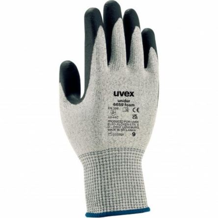 uvex unidur 6659 foam Grey Fibreglass, HPPE, Polyamide Cut Resistant Work Gloves, Size 7, NBR Coating [6093807]; 175-4390