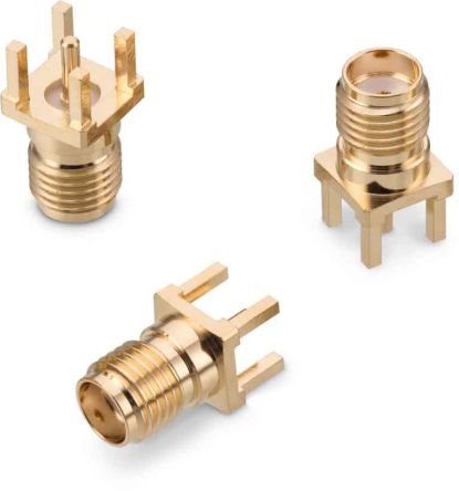 Wurth Elektronik WR-SMA Series, Jack PCB Mount SMA Connector, Solder Termination, Straight Body [60312002114503]; 181-0030