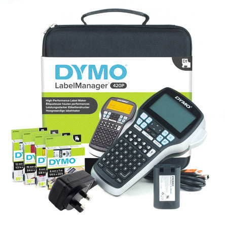 Dymo LabelManager 420 Handheld Label Printer, 19mm Max Label Width [S0915480]; 187-9828