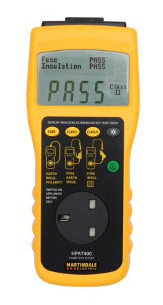Martindale HPAT400/2 PAT Tester, Class I, Class II Test Type [HPAT400]; 188-2933