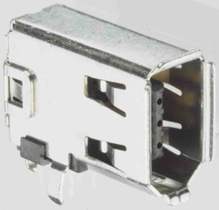 Molex 6 Way Right Angle Through Hole Firewire Connector, Socket [53460-0639]; 193-9620