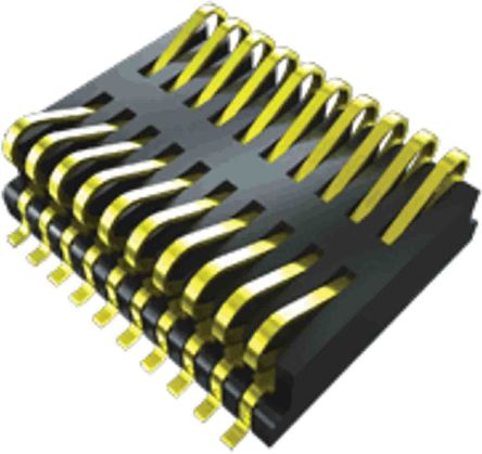 Samtec FSI Series PCB Header, 40 Contact(s), 1 mm Pitch, 2 Row(s), Shrouded [FSI-120-03-G-D-M-AD]; 196-6772