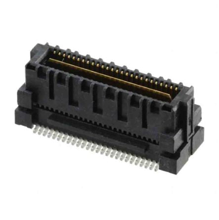 Samtec ASP Series Vertical Surface Mount PCB Socket, 52-Contact, 26-Row, 0.64mm Pitch, Press-In Termination [ASP-129646-22]; 196-6806