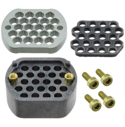 Samtec BAR Series Straight PCB Mount PCB Socket, 22-Contact, 5-Row, 0.633mm Pitch, Solder Termination [BAR-J-22]; 196-6807