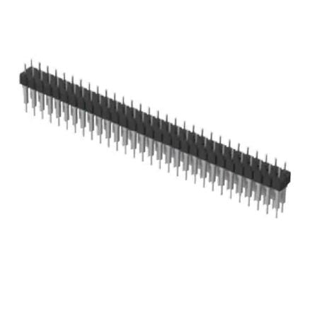 Samtec BBD Series Pin Header, 10 Contact(s), 5.35 mm Pitch, 2 Row(s), Unshrouded [BBD-110-T-A]; 196-6808