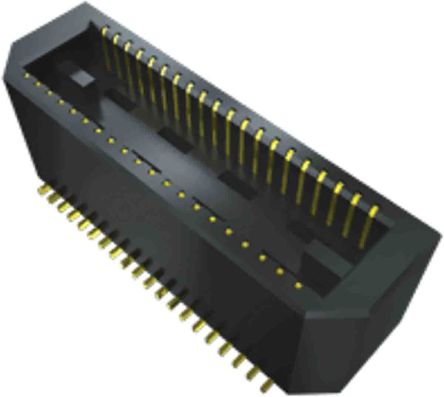 Samtec BTE Series Vertical Surface PCB Header, 80 Contact(s), 0.8 mm Pitch, 2 Row(s), Shrouded [BTE-040-02-L-D-A]; 197-0058