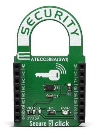 MikroElektronika Secure Click Schematic V100 MIKROE-3774 [MIKROE-3774]; 198-4523