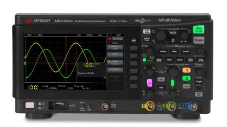 Keysight Technologies EDUX1052G InfiniiVision 1000 X Series, 50MHz Bench Oscilloscope, 2 Analogue Channels, 1 Digital [EDUX1052G]; 200-5280