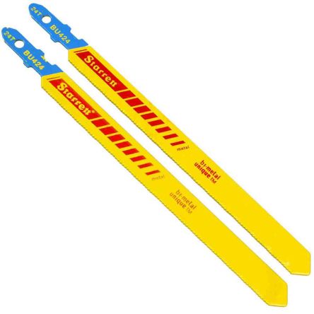 Starrett, 24 Teeth Per Inch 100mm Cutting Length Jigsaw Blade, Pack of 5 [BU424]; 200-6421