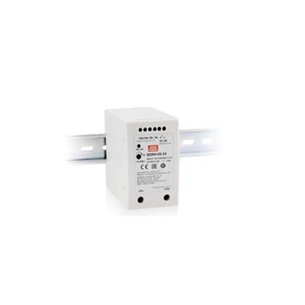 MEAN WELL DDRH-60 DC-DC Converter, 5V dc/ 10A Output, 150 → 1500 V dc Input [DDRH-60-5]; 200-6441