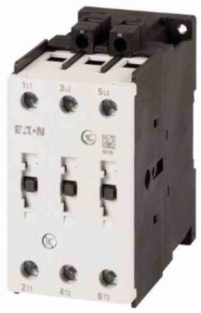 Eaton Contactor, 24 V dc Coil, 3-Pole, 40 A, 18.5 kW, 3NO [190983 DILMT40(RDC24)]; 201-7645