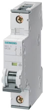 Siemens SENTRON 5SY4 MCB, 1P, 10A, Type A, 10 kA Breaking Capacity [5SY4110-5]; 202-7101